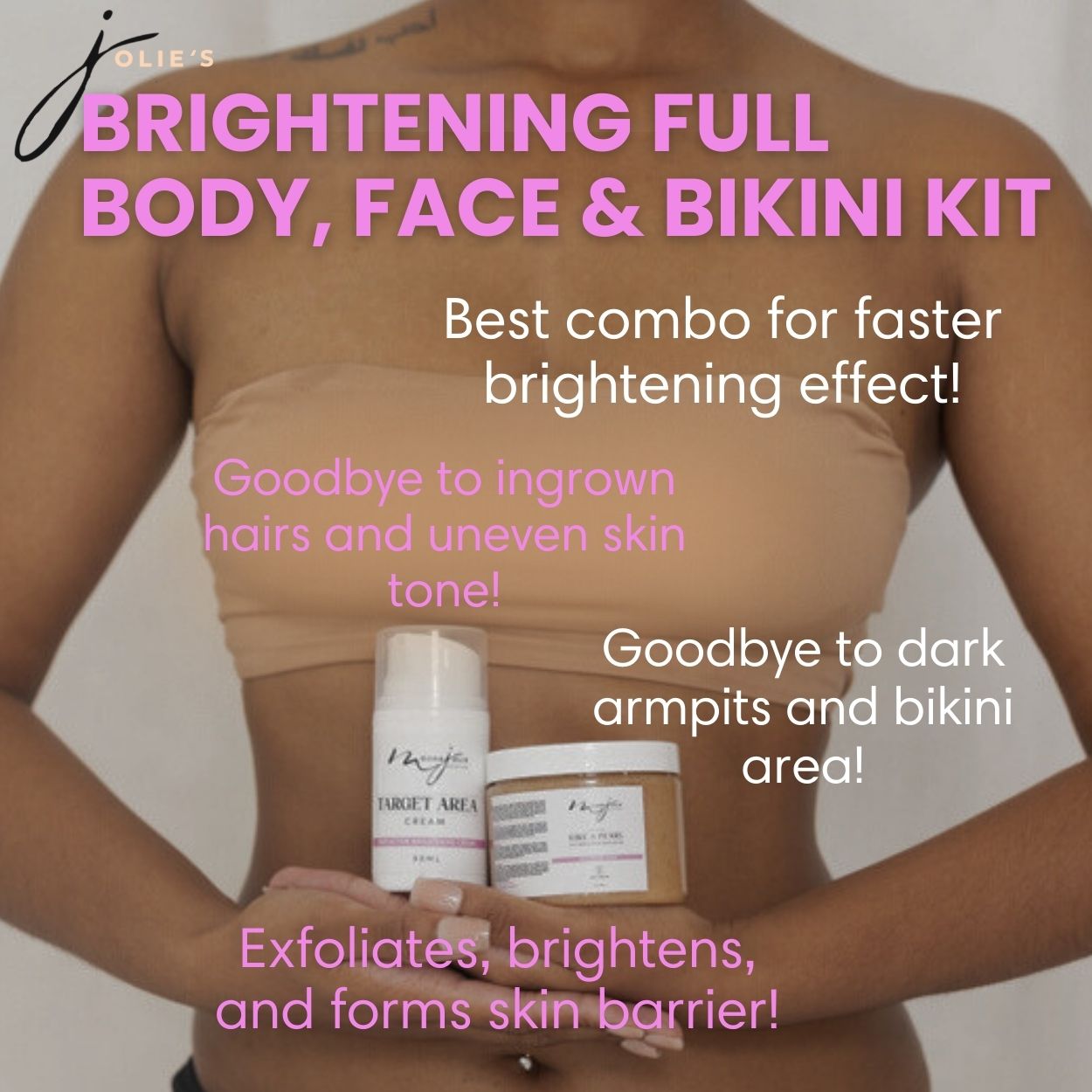 Jolie Brightening Bikini Kit (Unisex- Brown)