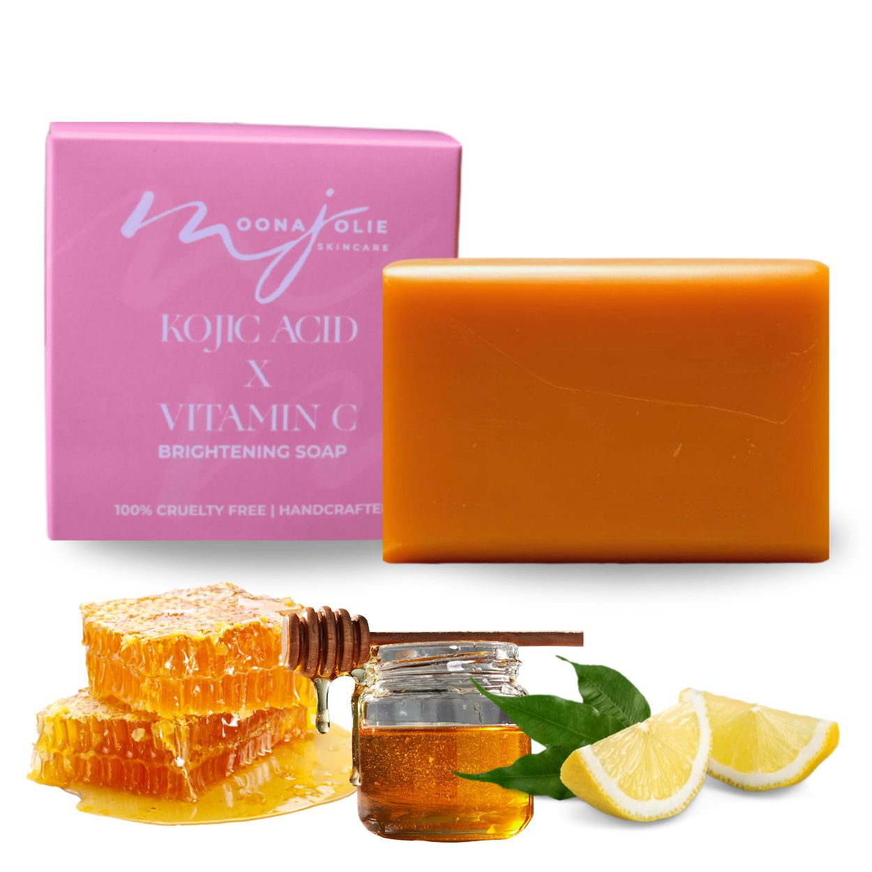 Kojic Acid X Vitamin C Brightening Soap Moona Jolie Skin Care Kojic Acid X Vitamin C Brightening Soap Moona Jolie Skin Care