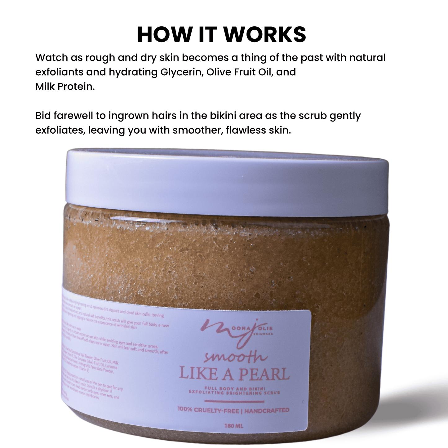 Intense Smooth Like A Pearl - Full Body and Bikini Exfoliating Brightening Scrub