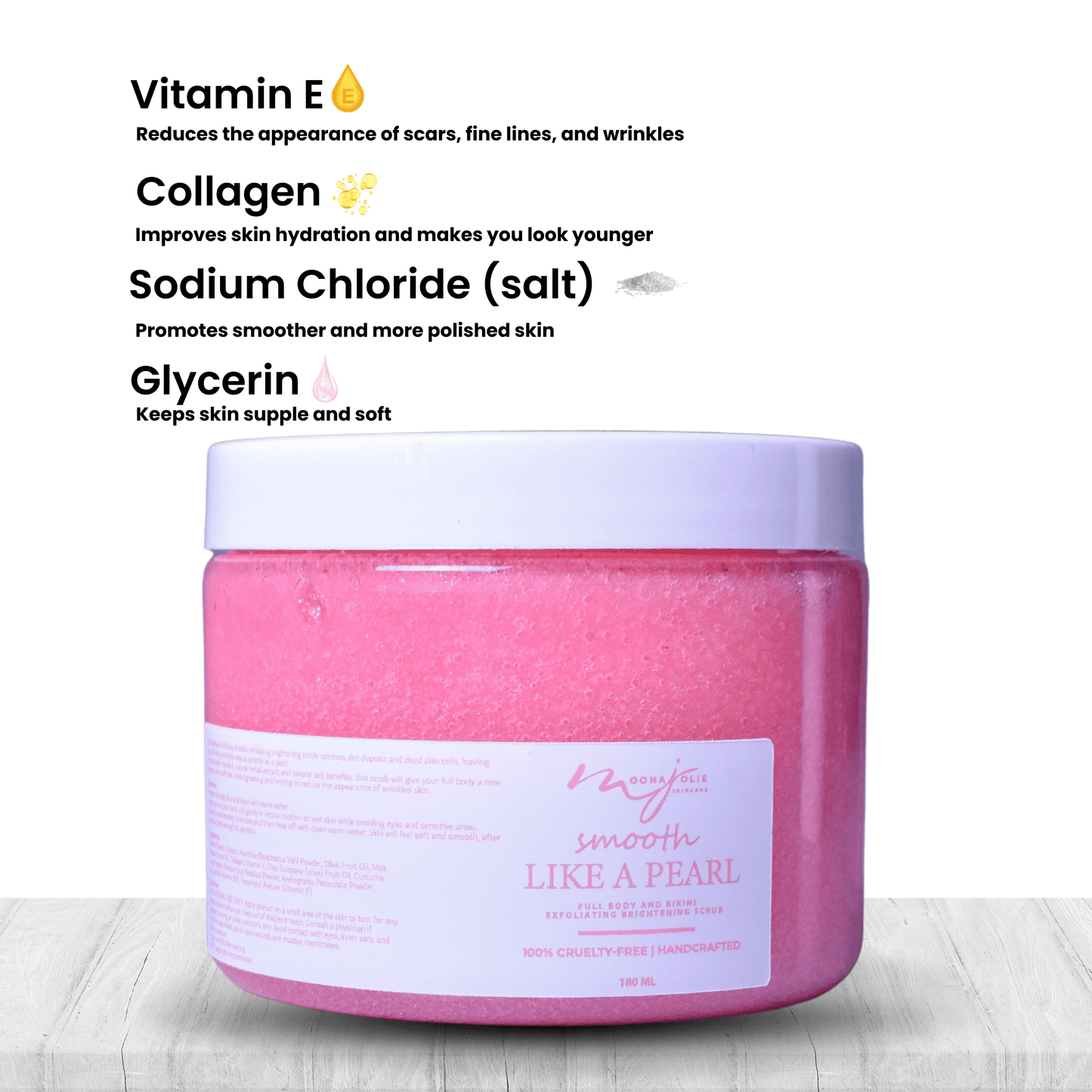 Intense Smooth Like A Pearl - Full Body and Bikini Exfoliating Brightening Scrub