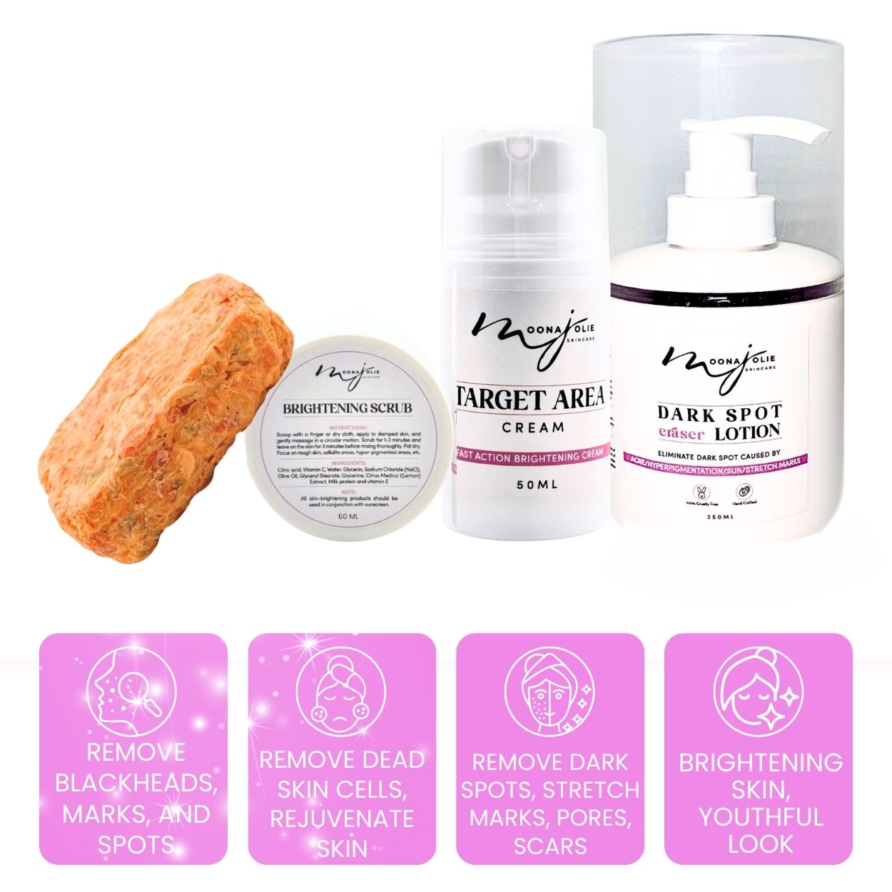 BIGGER EDITION: Jolie’s Full Body & Face Brightening / Acne Kit