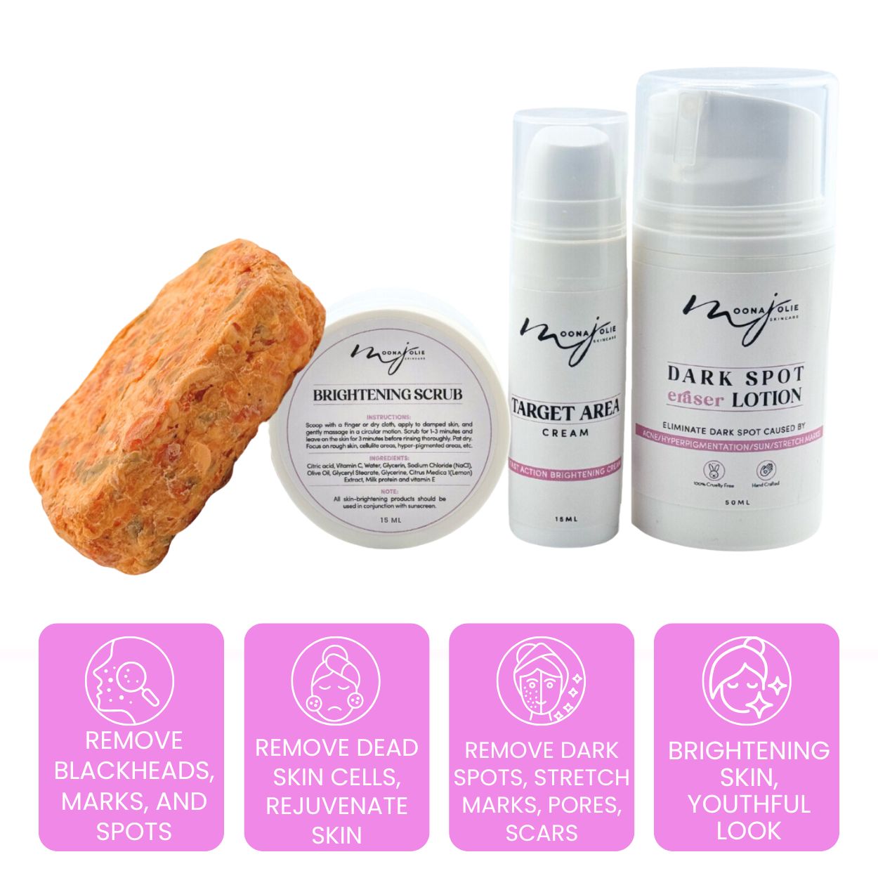 LIMITED EDITION: Jolie’s Mini Full Body & Face Brightening Kit/ Acne Kit