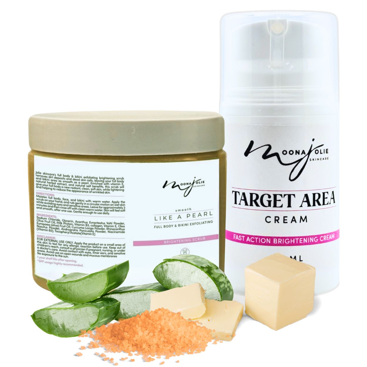 Jolie Brightening Bikini Kit (Unisex- Brown) + FREE EXFOLIATING SOAP