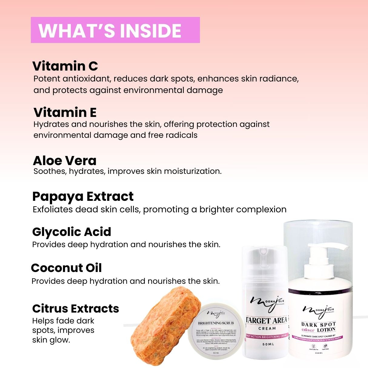BIGGER EDITION: Jolie’s Full Body & Face Brightening / Acne Kit
