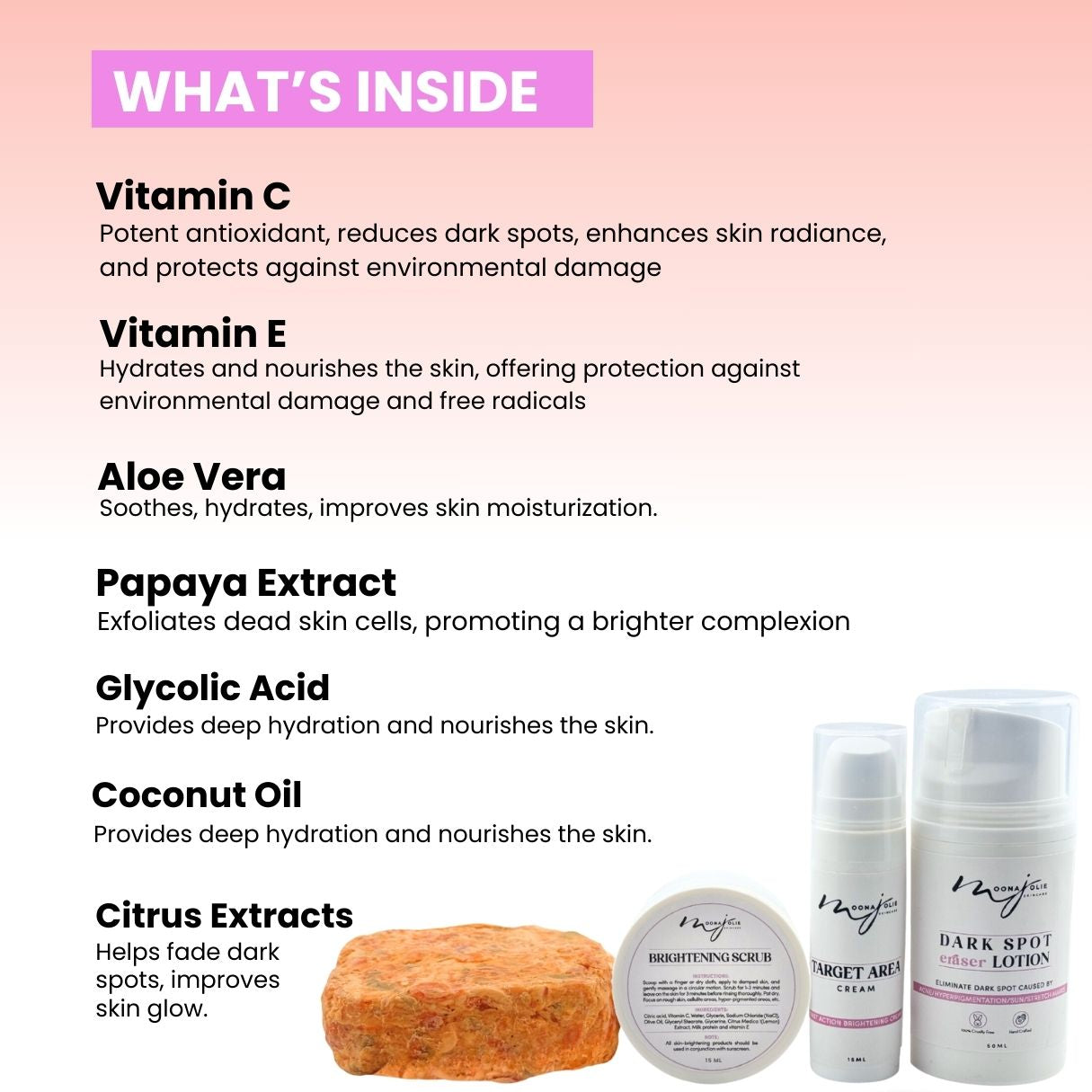 LIMITED EDITION: Jolie’s Mini Full Body & Face Brightening Kit/ Acne Kit