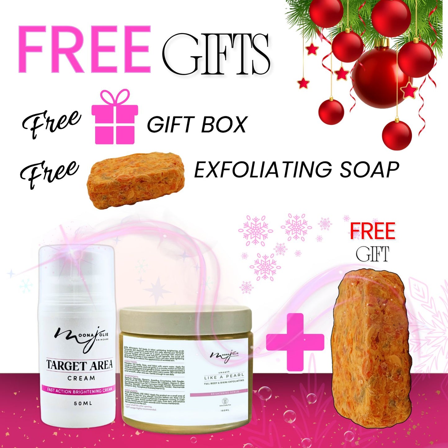 Jolie Brightening Bikini Kit  (Unisex- Brown) + FREE EXFOLIATING SOAP