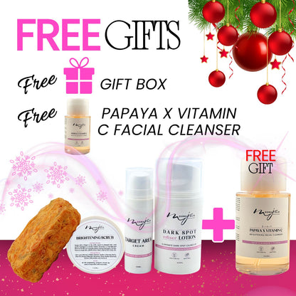 LIMITED EDITION: Jolie’s Mini Full Body & Face Brightening Kit/ Acne Kit + FREE PAPAYA x VIT C FACIAL CLEANSER