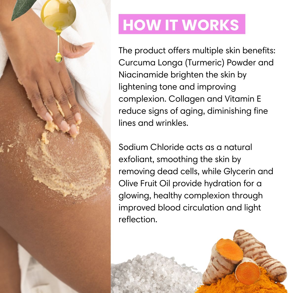 Smooth Like A Pearl - Full Body and Bikini Exfoliating Brightening Scrub (Brown)