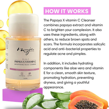 2-in-1 Papaya x Vitamin C Facial Cleanser