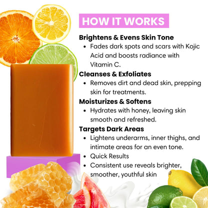 Kojic Acid X Vitamin C Brightening Soap