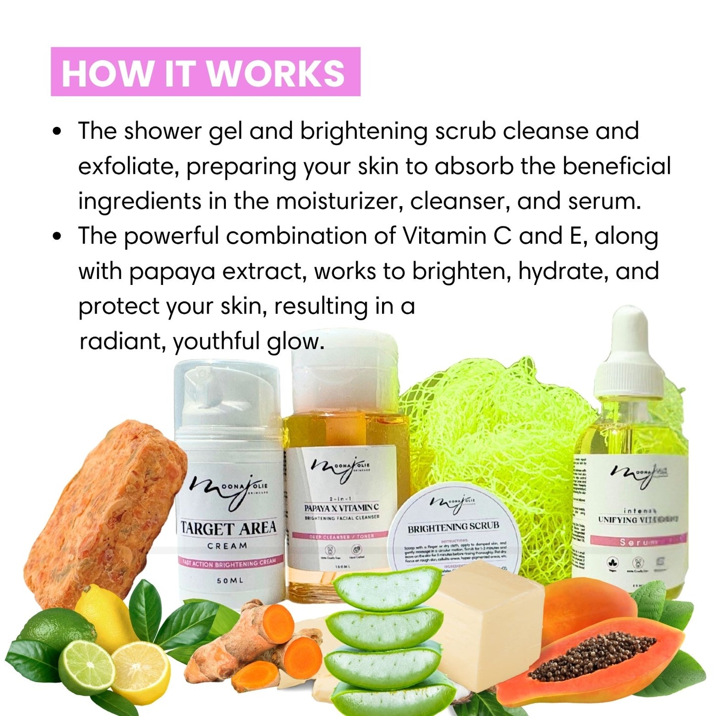 Jolie’s Full Body & Face Brightening Kit